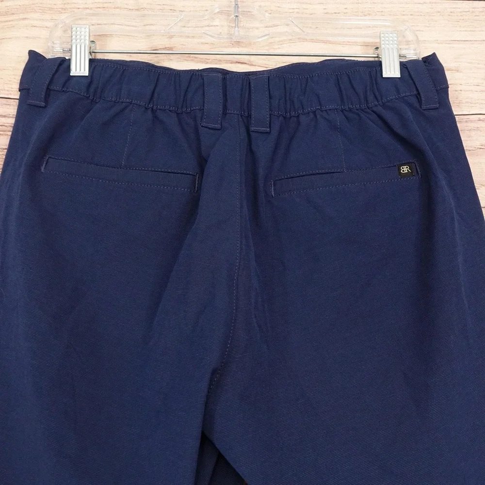 Banana Republic Shorts Mens 32 Blue Chino Stretch 9 Inseam Casual Summer